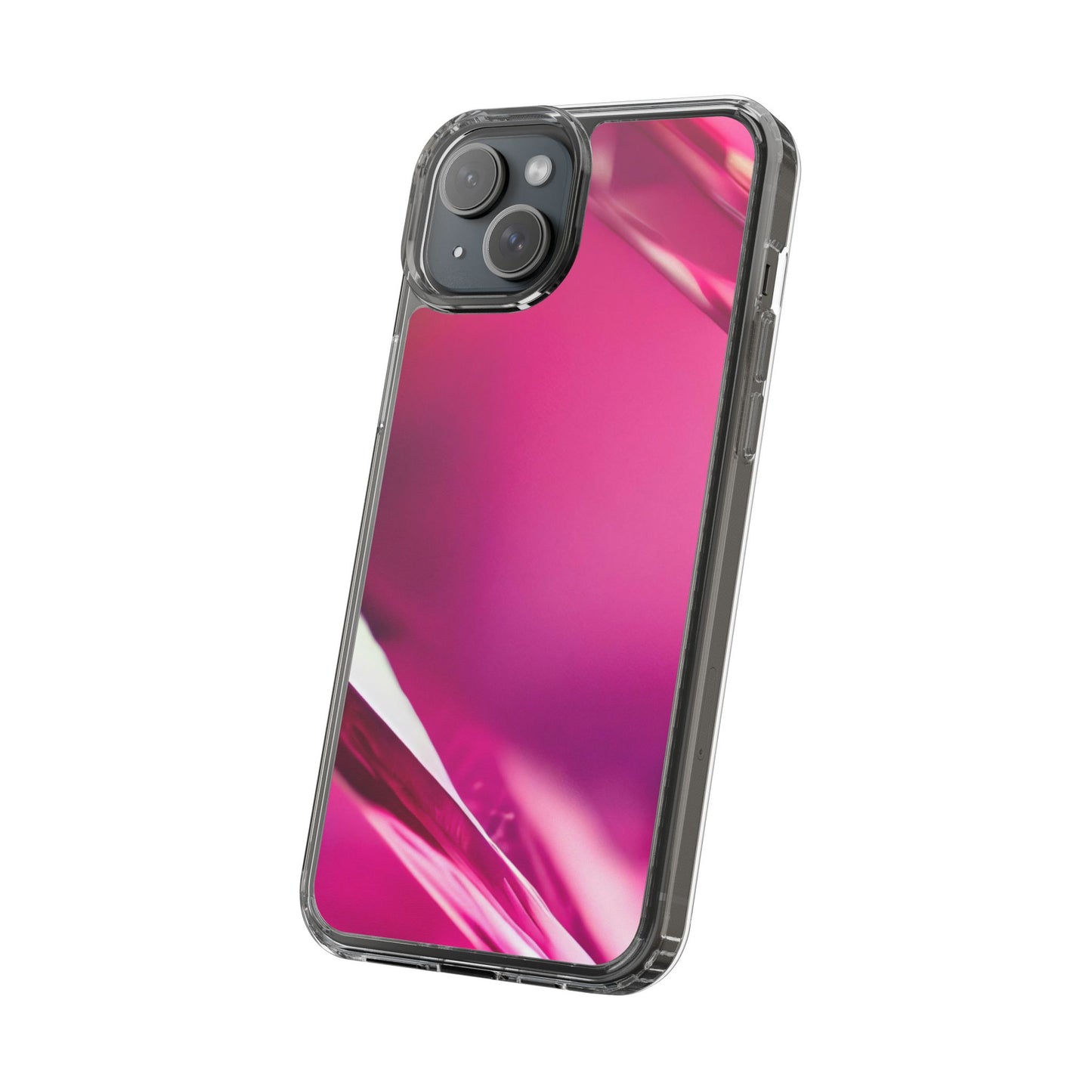 Clear Phone Case – Magenta Motion