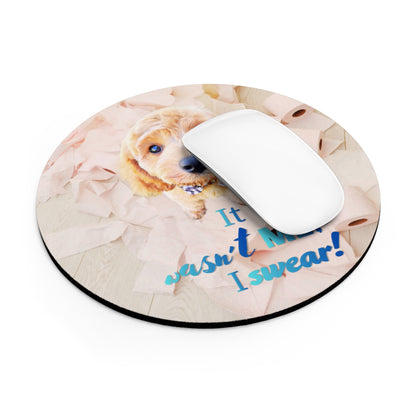 Round Mouse Pad – Roll With It