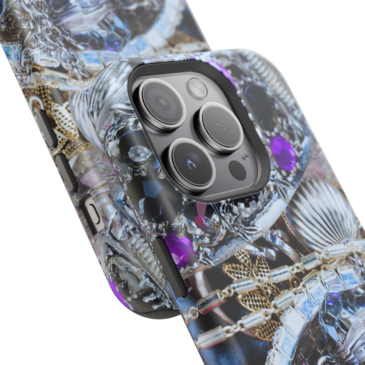 Wireless-Charging Compatible Case – Chrome Jewel