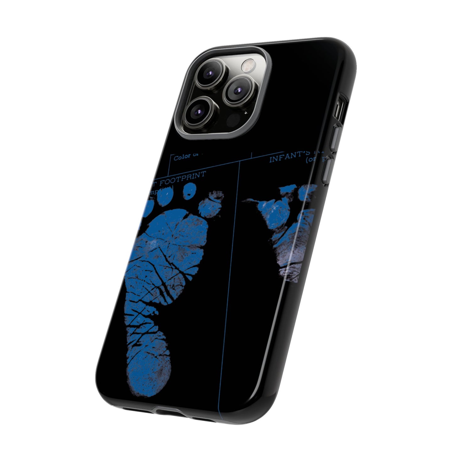 Protective Phone Case – Mom’s Little Blue Footprints