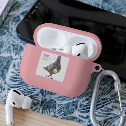 Wireless Earbud Case Cover – Pigeon Design Slim Drop Protection with Carabiner Clip