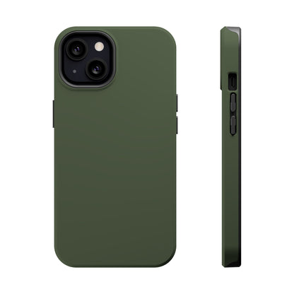 Wireless-Charging Compatible Case – Cabin Green – Compatible with iPhone 13–17 & Samsung Galaxy S25–S26 Series