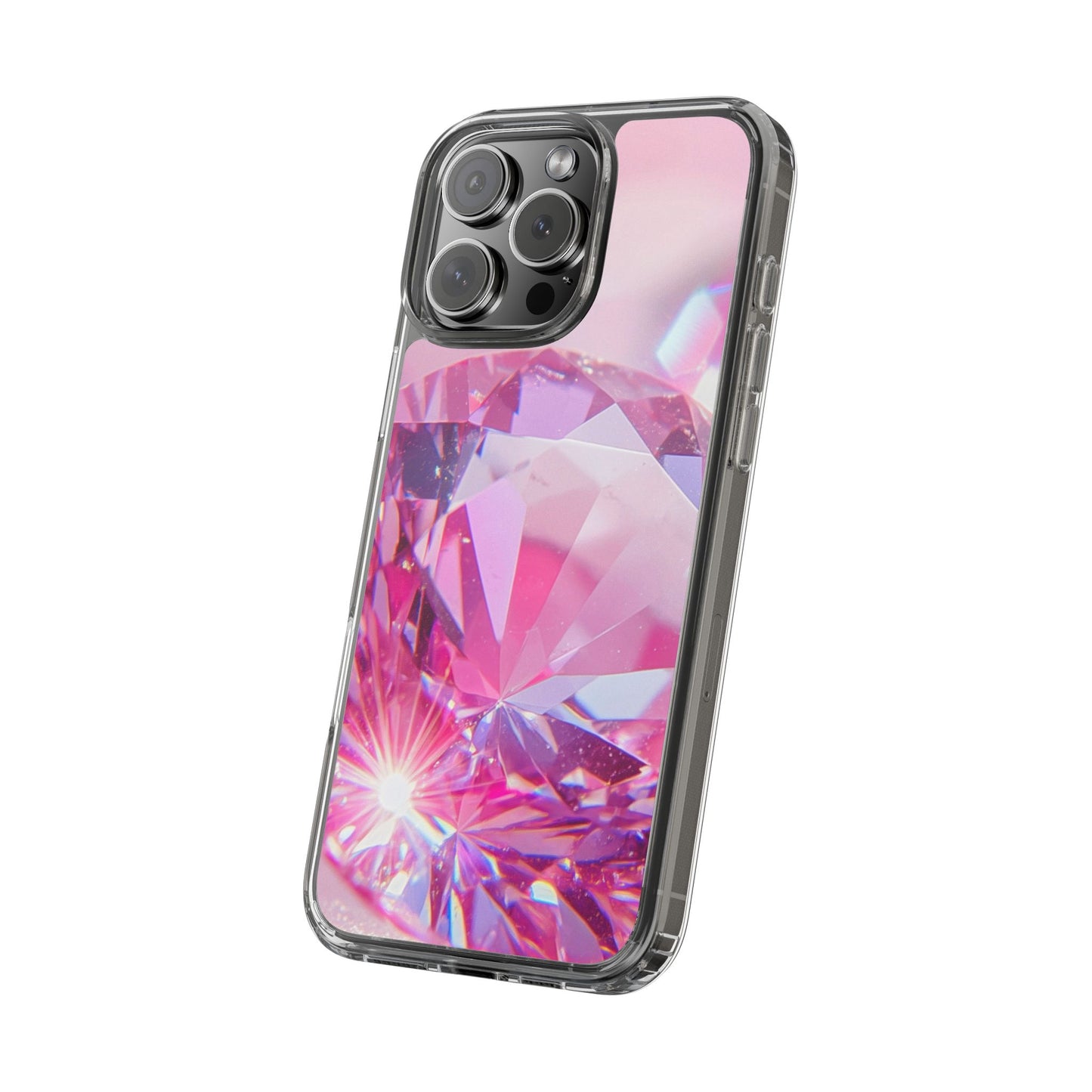 Clear Phone Case – Pink Ice
