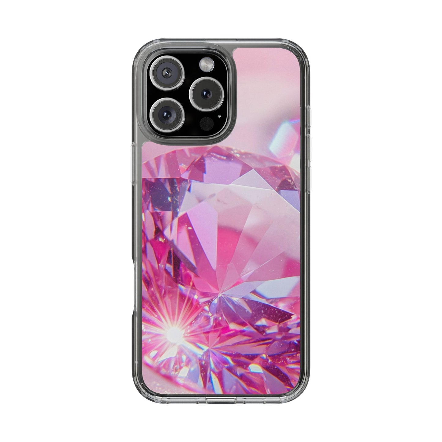 Clear Phone Case – Pink Ice