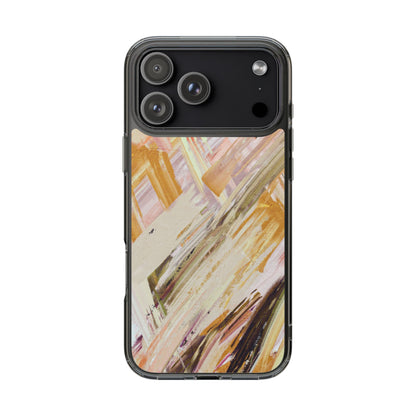 Clear Phone Case – Brush & Bronze