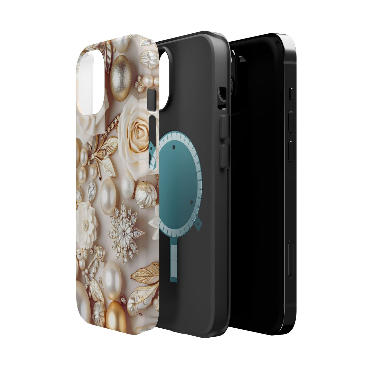 Wireless-Charging Compatible Case – Ivory Opulence