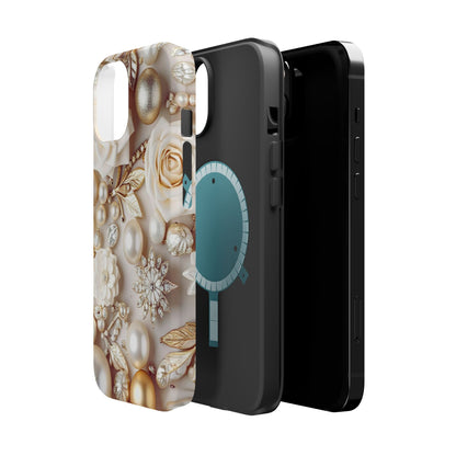 Wireless-Charging Compatible Case – Ivory Opulence