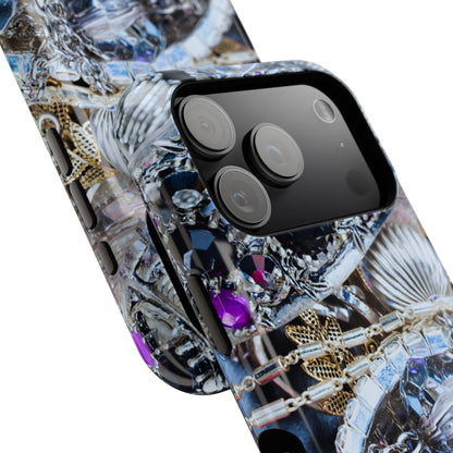Impact-Resistant Phone Case – Chrome Jewel
