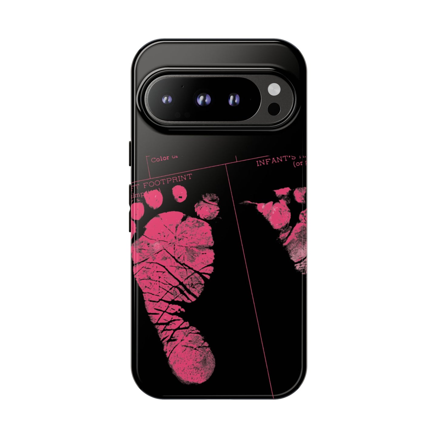 Protective Phone Case – Mom’s Little Pink Footprints
