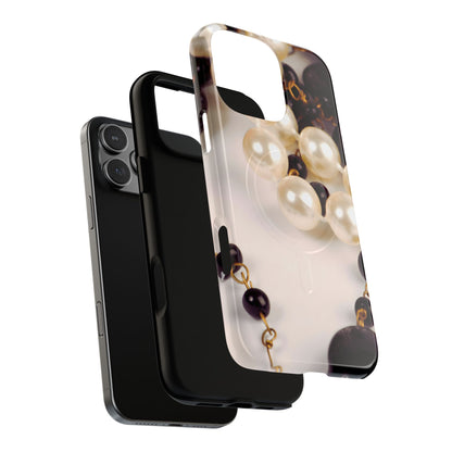 Protective Magnetic Phone Case – Noir Pearl