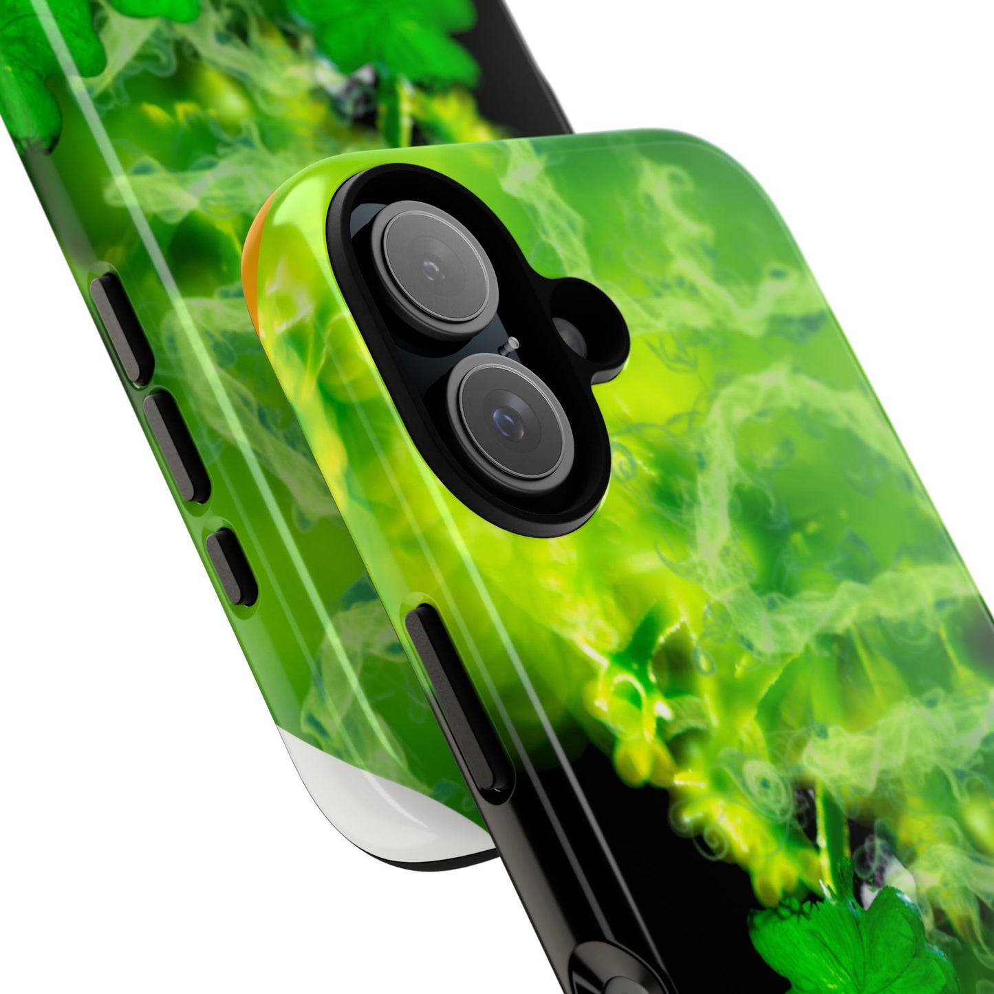 Protective Phone Case – Lucky Clover Smoke Design