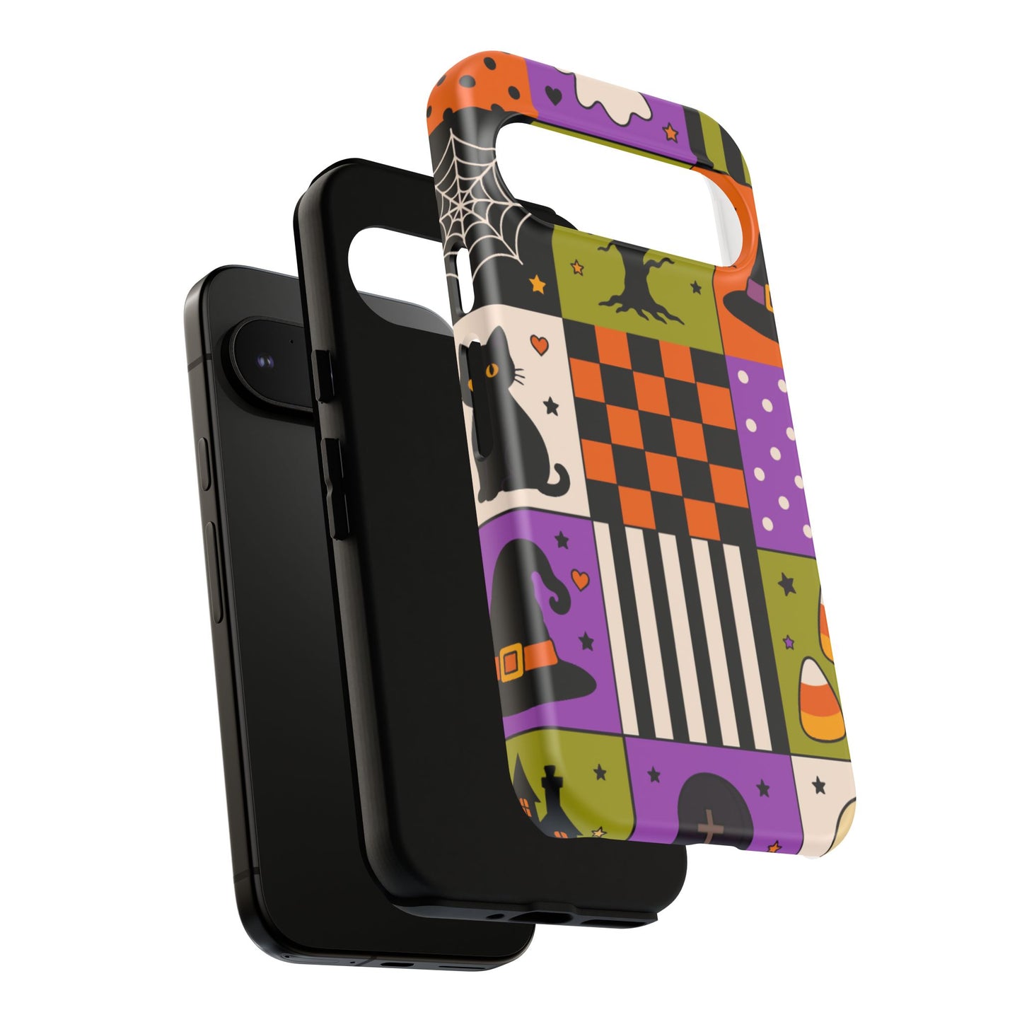Protective Phone Case – Spooky Patchwork