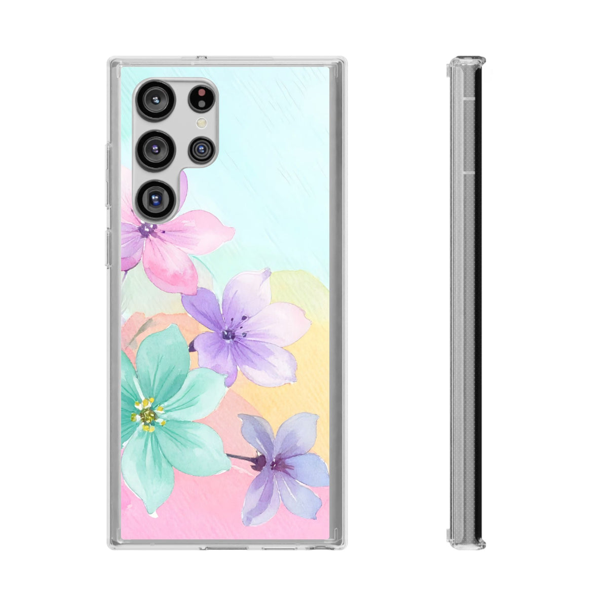 Clear Phone Case – Water Petal