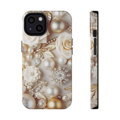 Impact-Resistant Phone Case – Ivory Opulence