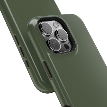 Wireless-Charging Compatible Case – Cabin Green – Compatible with iPhone 13–17 & Samsung Galaxy S25–S26 Series