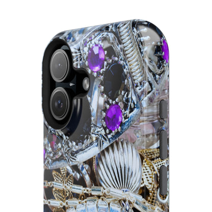 Impact-Resistant Phone Case – Chrome Jewel