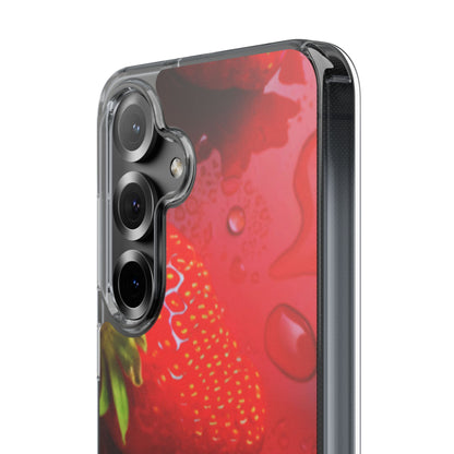 Clear Phone Case – Strawberry Drip