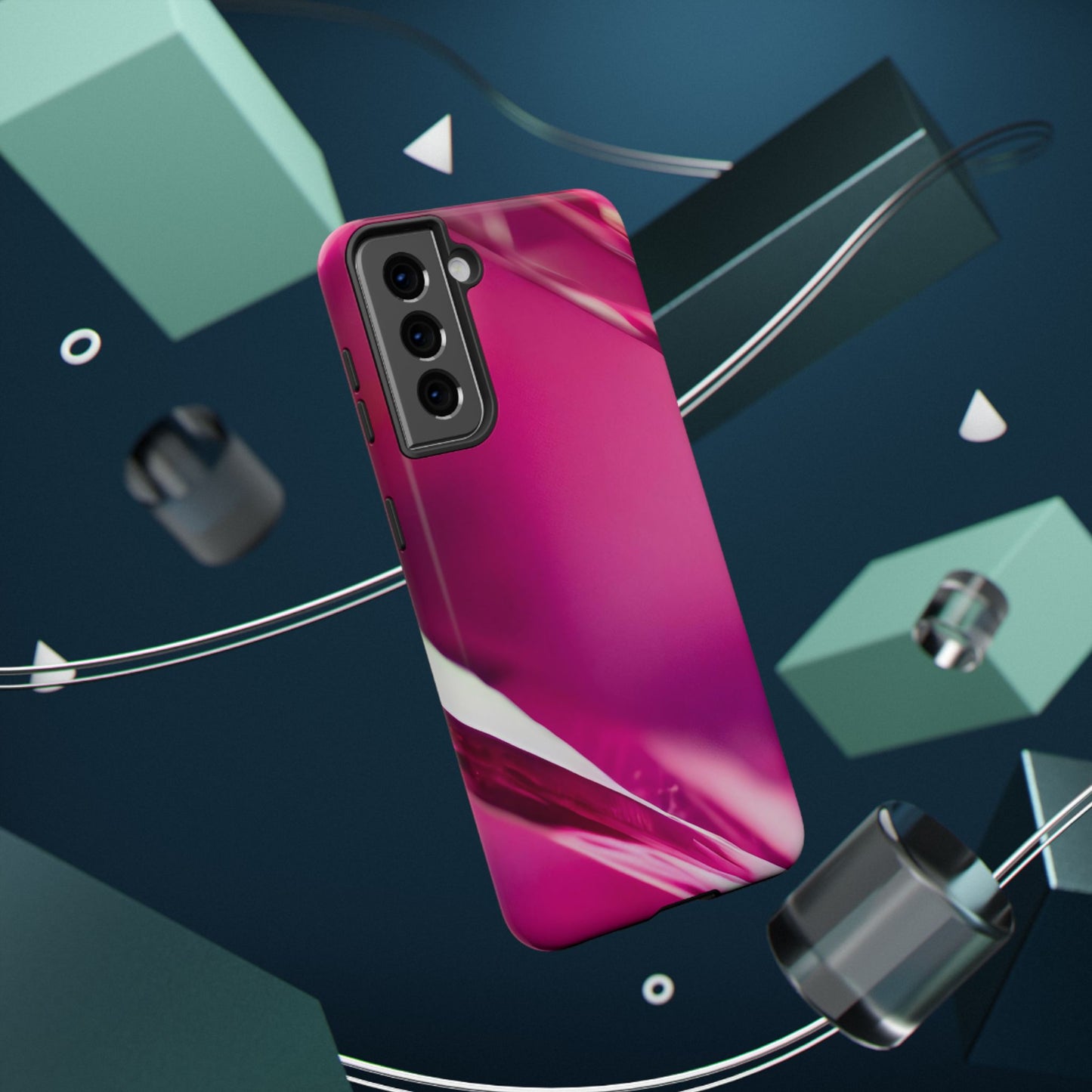 Impact-Resistant Phone Case – Magenta Motion
