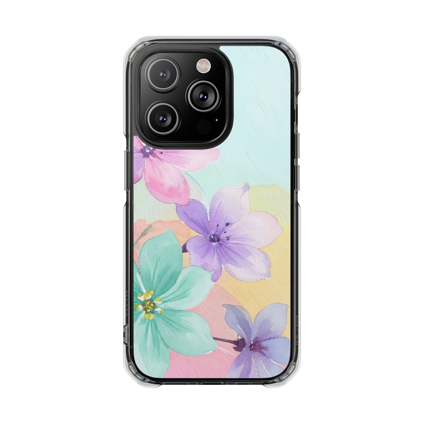 Clear Magnetic Phone Case – Water Petal