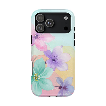 Impact-Resistant Phone Case – Water Petal