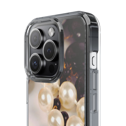 Clear Phone Case – Noir Pearl