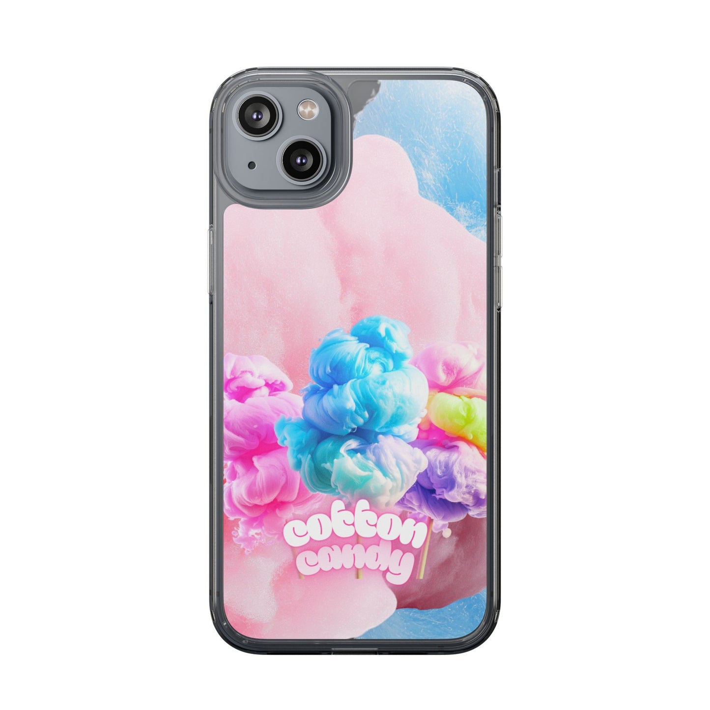 Clear Phone Case – Cotton Candy Dream