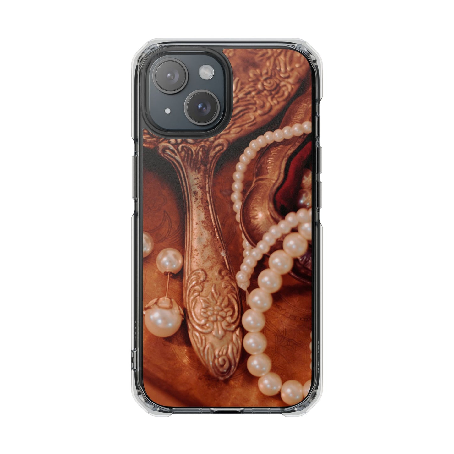 Clear Magnetic Phone Case – Bronze Vanity