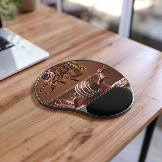 Ergonomic Mouse Pad with Wrist Rest – Chocolate Truffle