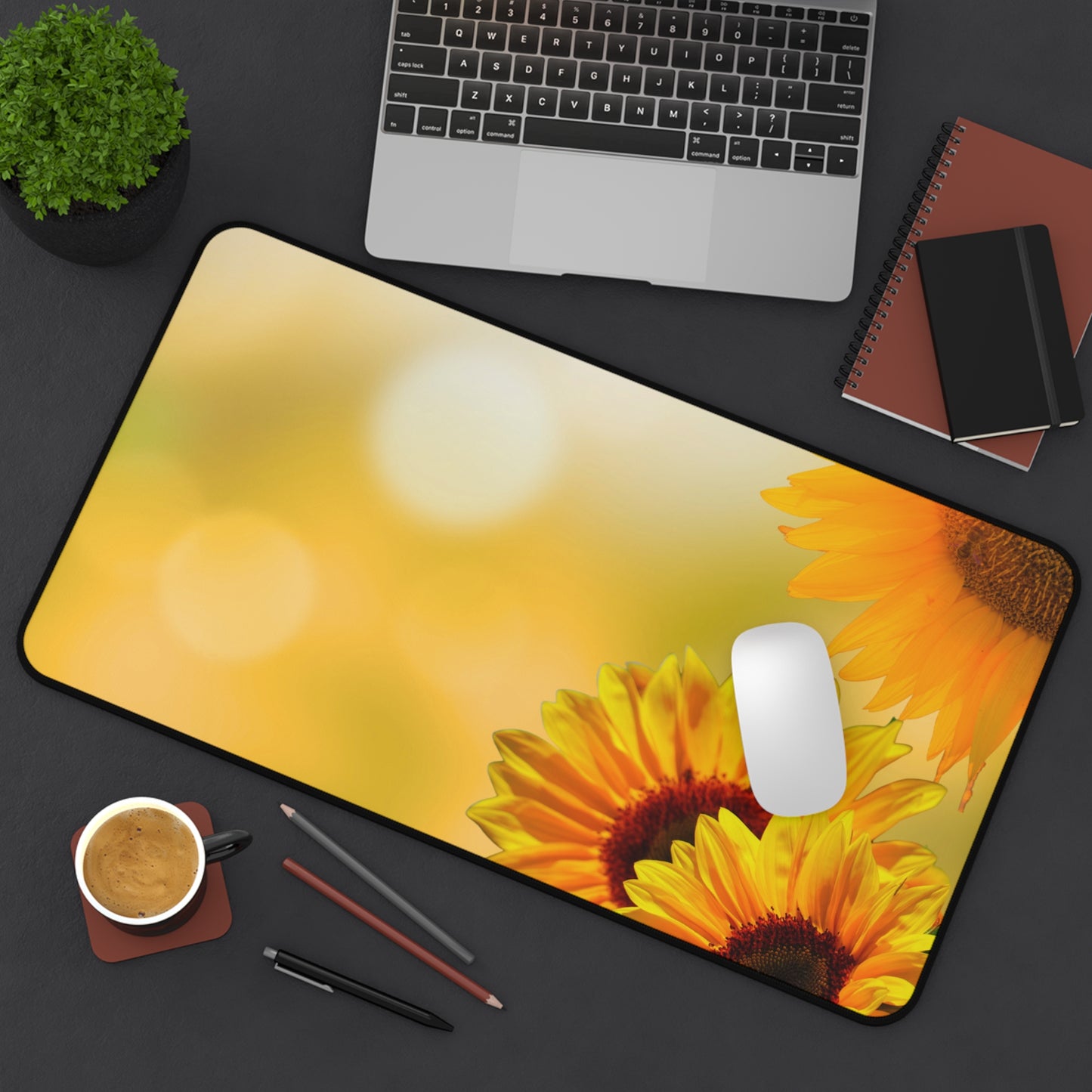 Desk Mat – Sunlit Sunflowers