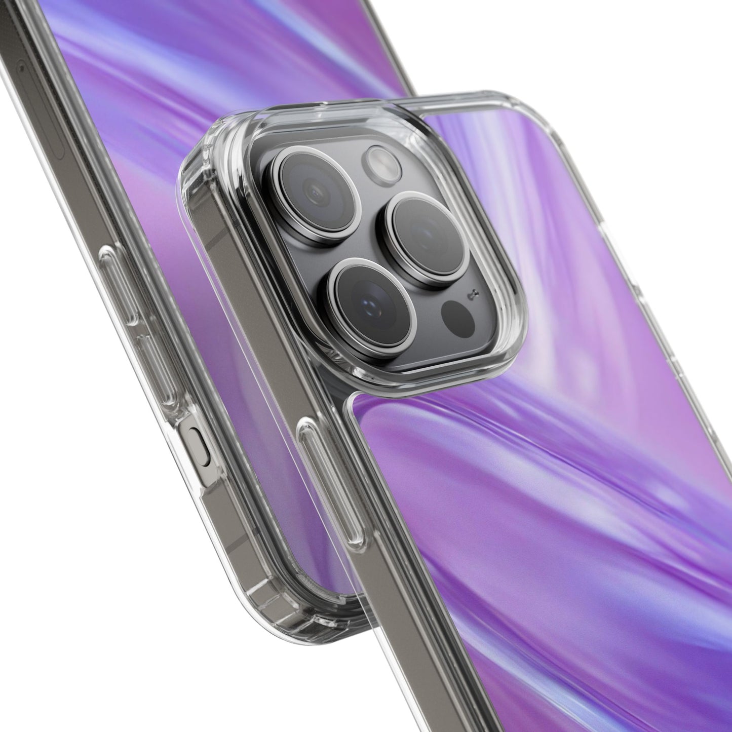 Clear Phone Case – Lavender Wave