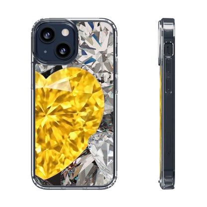 Clear Phone Case – Heart of Gold