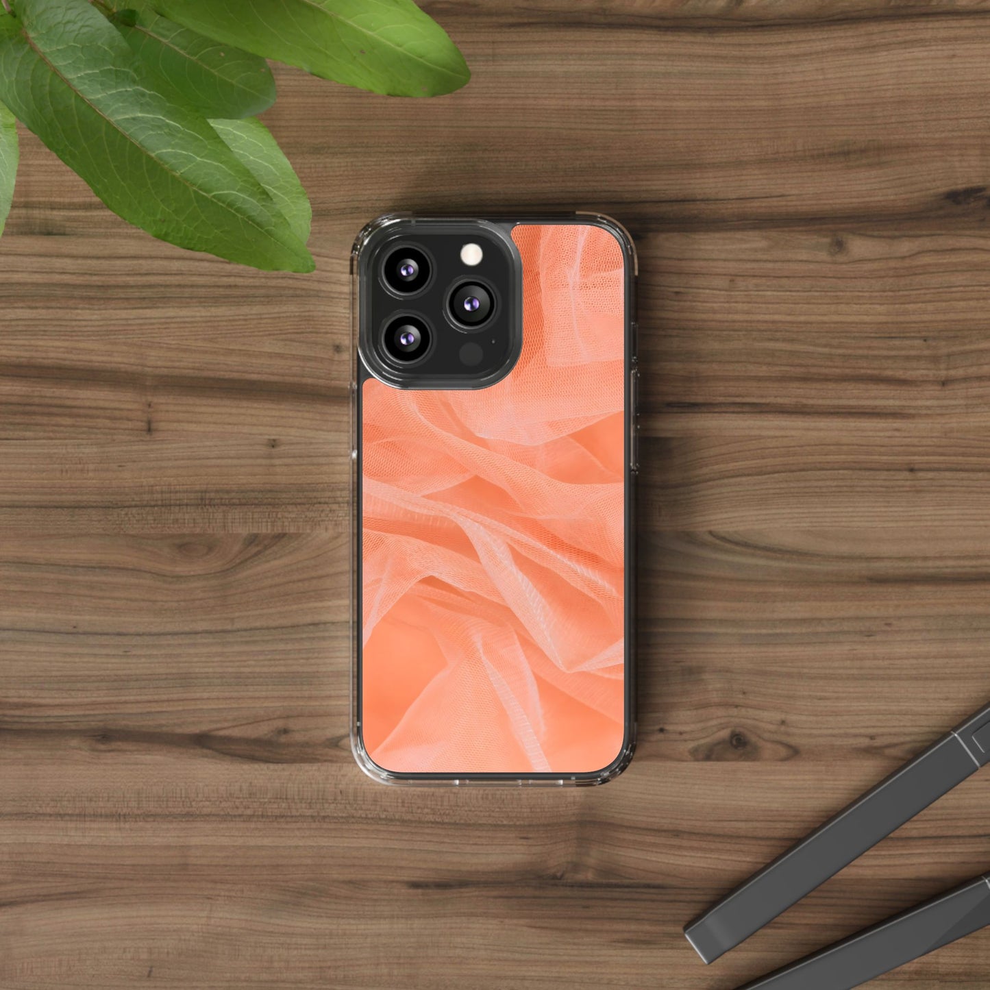 Clear Phone Case – Coral Veil