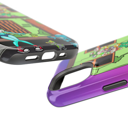 Zombie Arcade Phone Case — Colorful Cartoon Horror Impact-Resistant iPhone Cover
