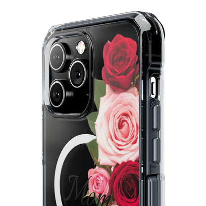 Clear Magnetic Phone Case – Mom’s Rose Bouquet