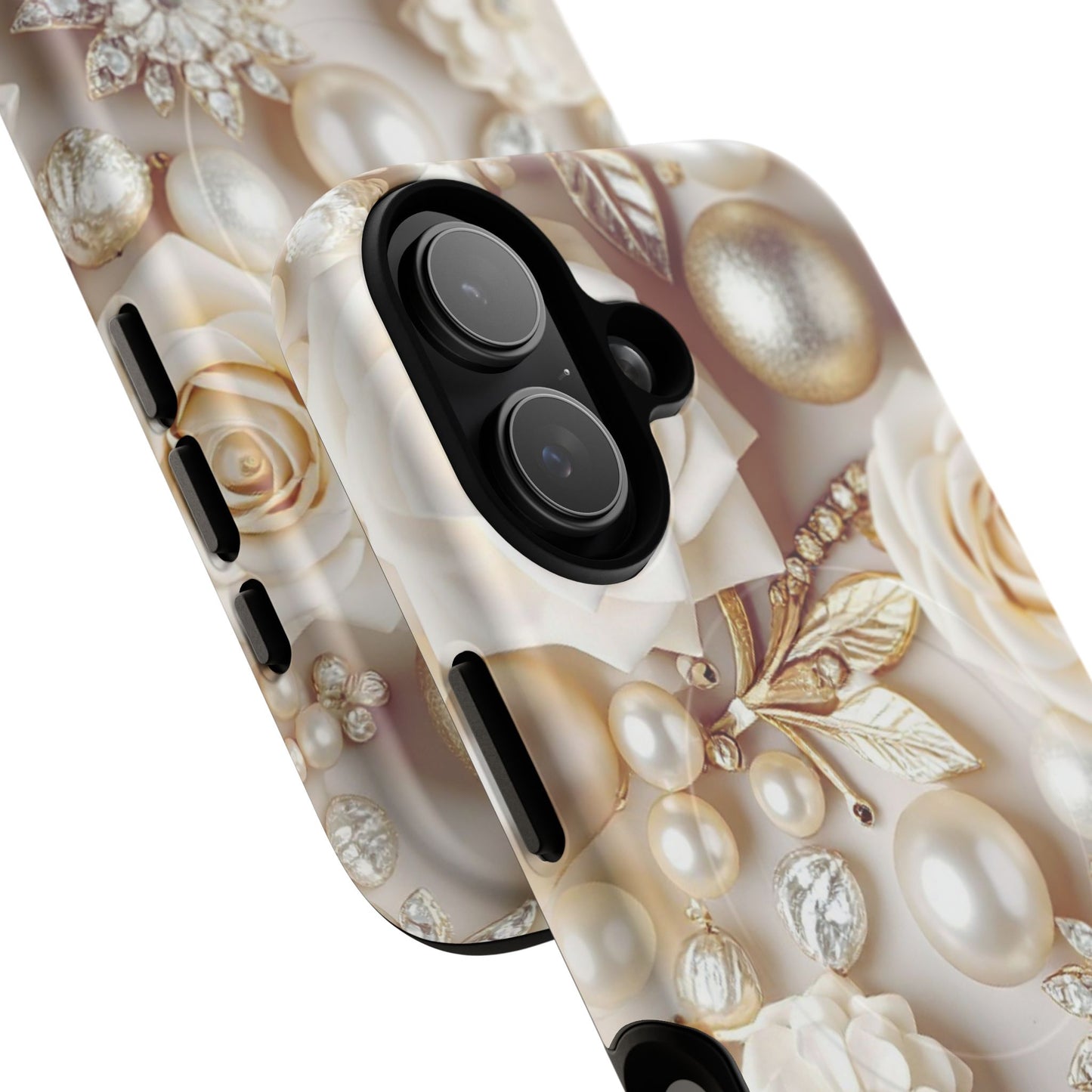 Protective Magnetic Phone Case – Ivory Opulence