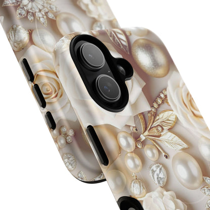 Protective Magnetic Phone Case – Ivory Opulence