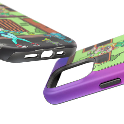 Zombie Arcade Phone Case — Colorful Cartoon Horror Impact-Resistant iPhone Cover
