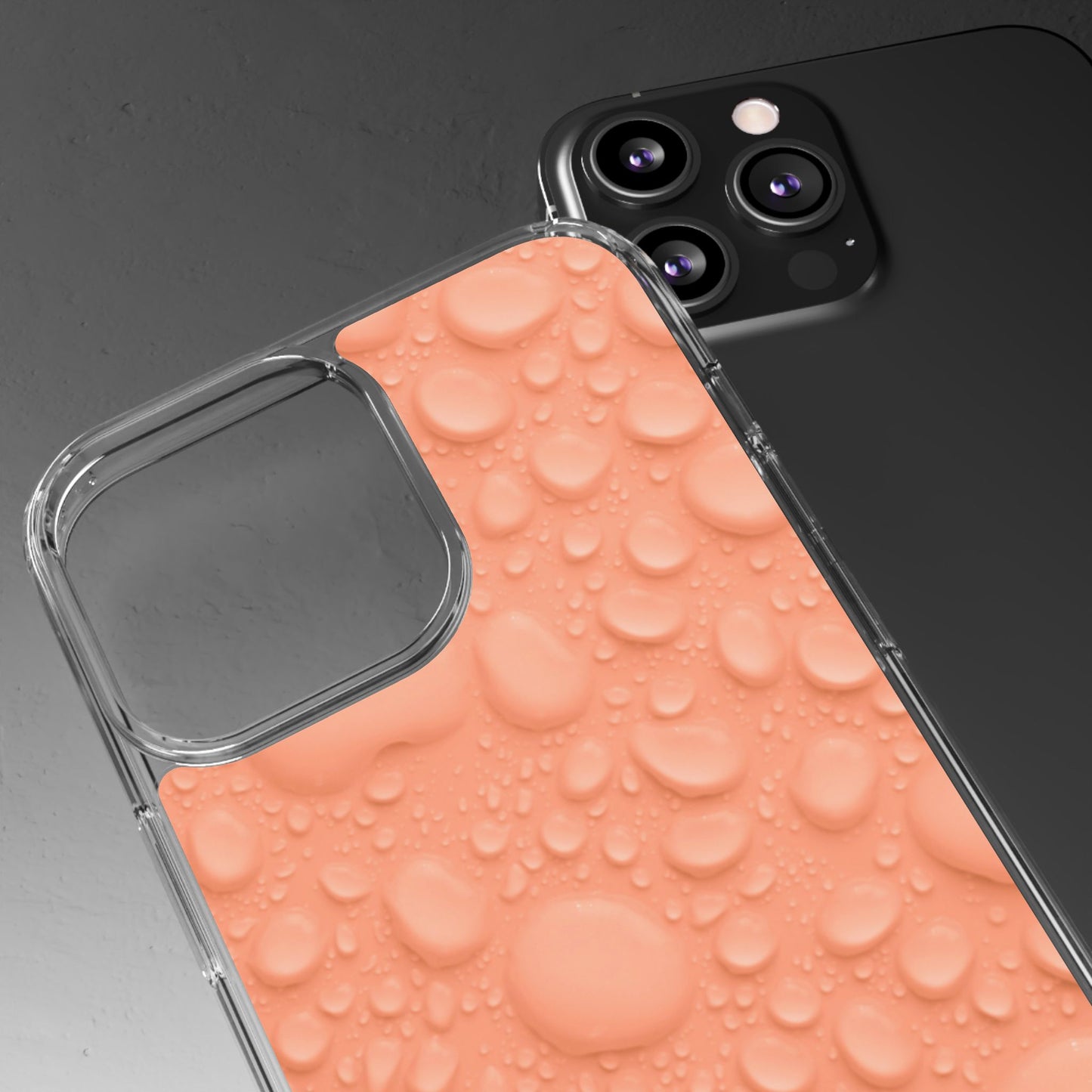 Clear Phone Case – Apricot Rain