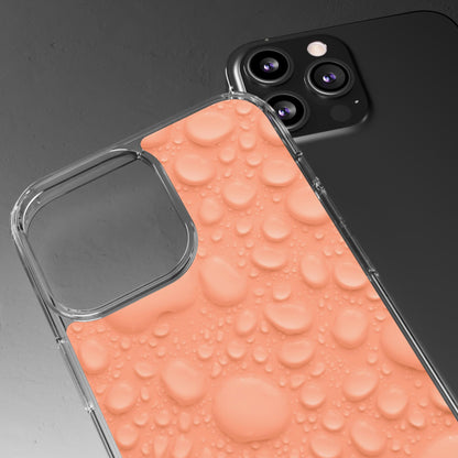 Clear Phone Case – Apricot Rain