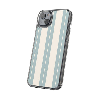 Clear Phone Case – Coastal Stripe