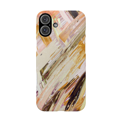 Slim Phone Case – Brush & Bronze