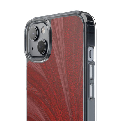Clear Phone Case – Crimson Current