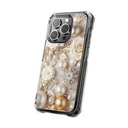 Clear Magnetic Phone Case – Ivory Opulence