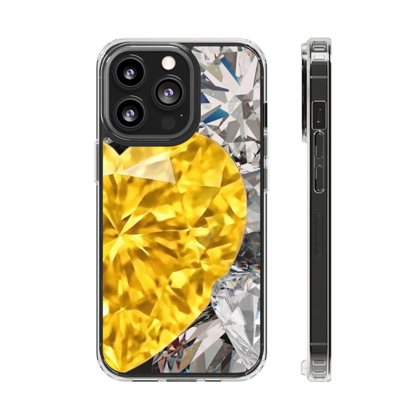 Clear Phone Case – Heart of Gold