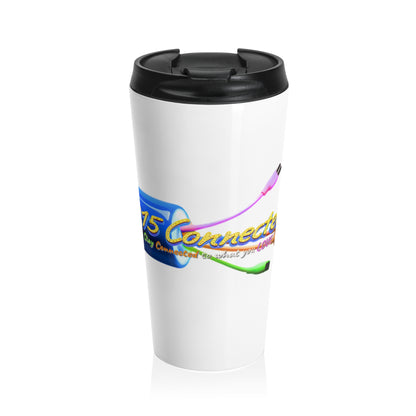 Stainless Steel Travel Mug – 215 Connected Cable Logo