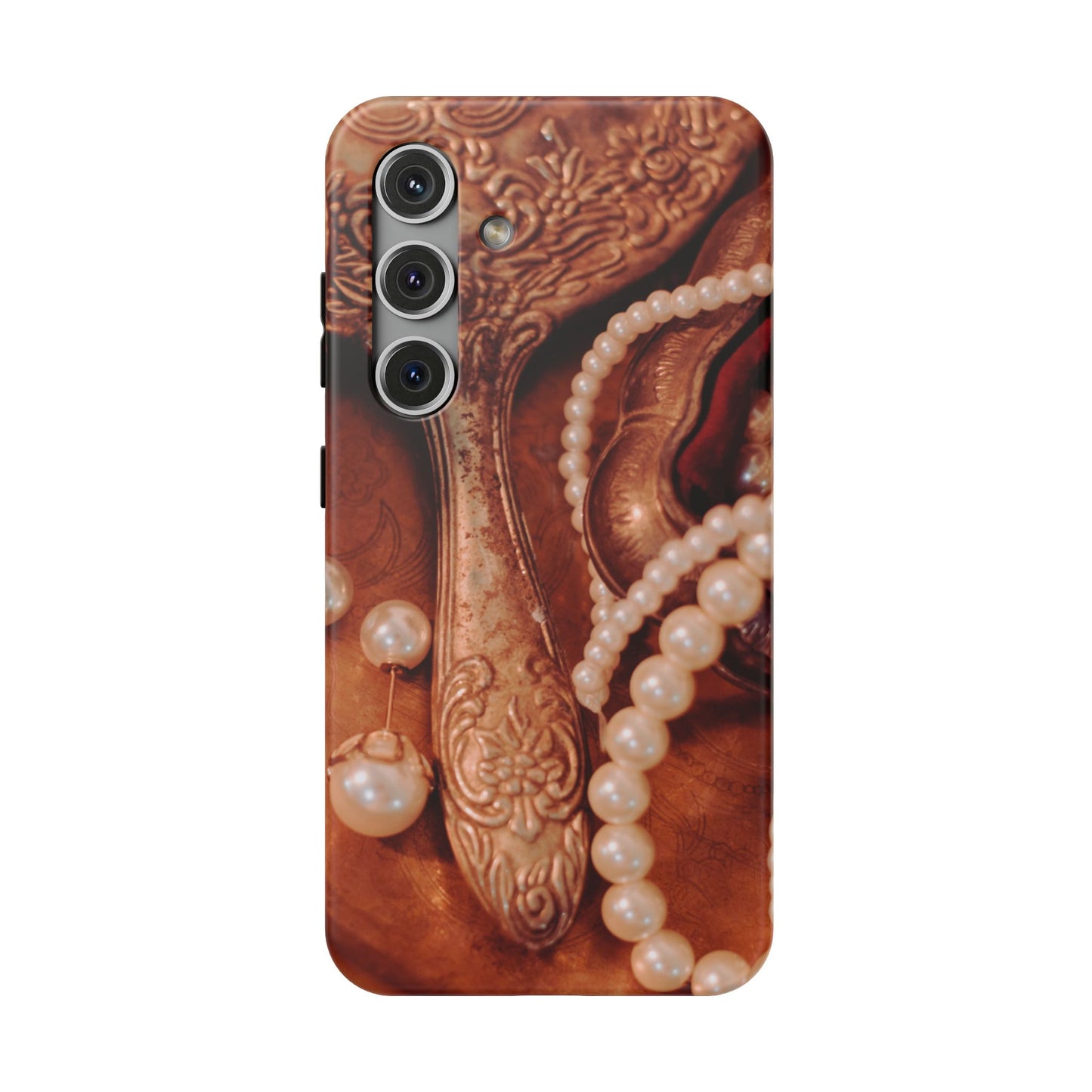 Impact-Resistant Phone Case – Bronze Vanity
