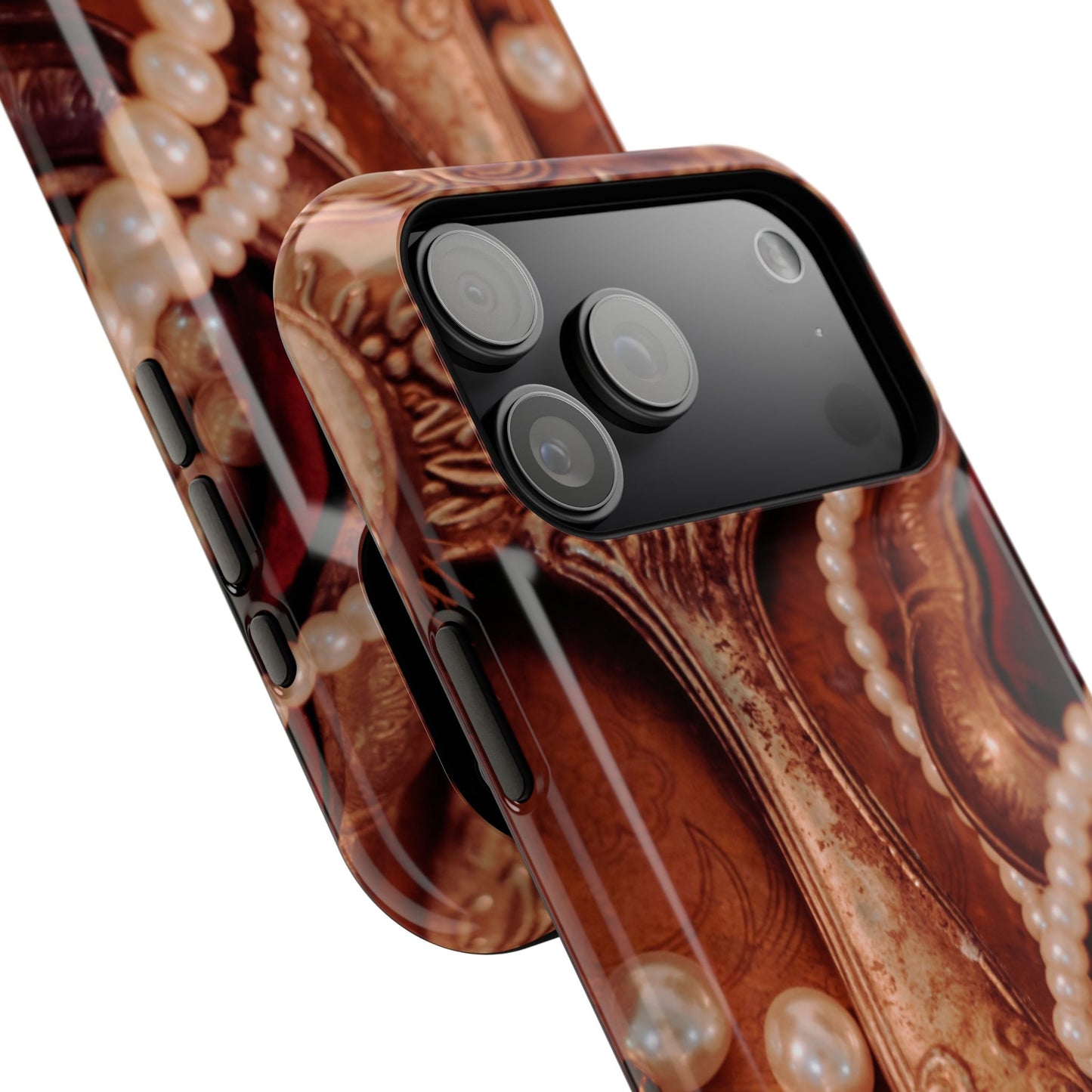 Impact-Resistant Phone Case – Bronze Vanity