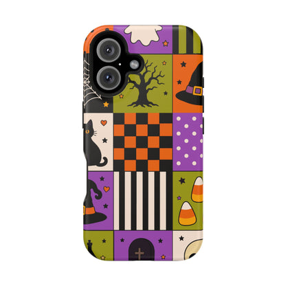 Impact-Resistant Phone Case – Spooky Patchwork