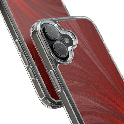 Clear Phone Case – Crimson Current