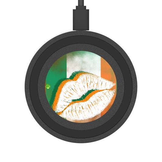 Wireless Charging Pad – Irish Lip St. Patrick’s Day Design